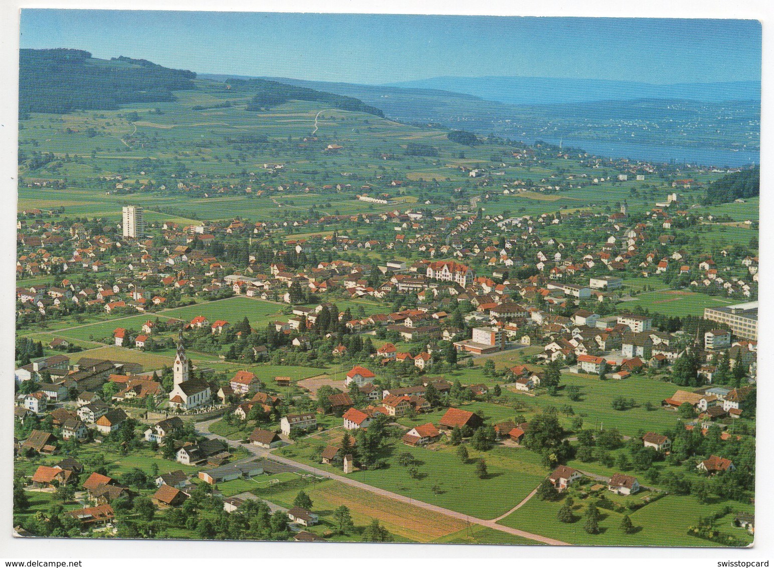 REINACH Mit Hallwilersee Flugaufnahme - Reinach