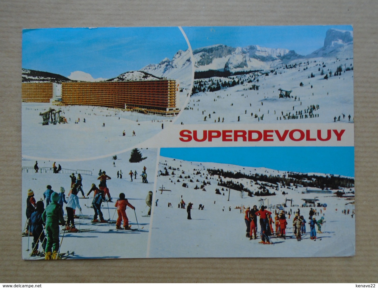 Superdevoluy , Multi-vues "" Carte Animée Skieurs "" - Saint Etienne En Devoluy