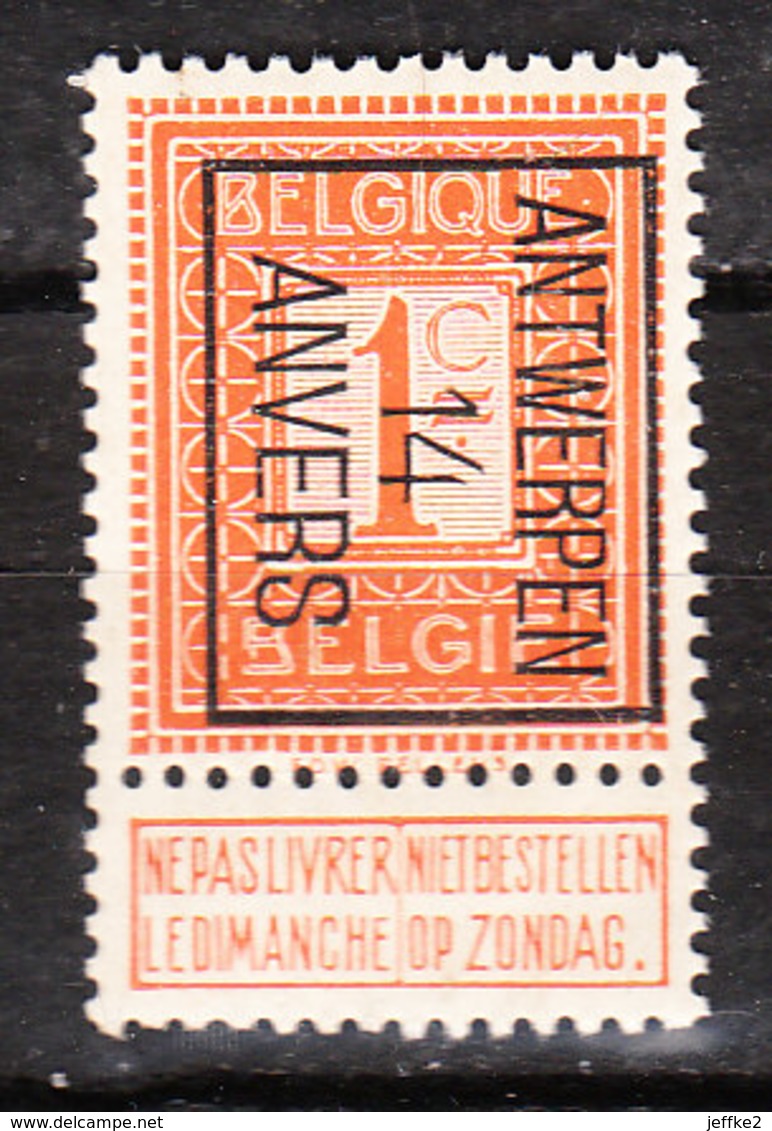 PRE44B**  Chiffre - Antwerpen 14 Anvers - Bonne Valeur - MNH** - LOOK!!!! - Typo Precancels 1912-14 (Lion)