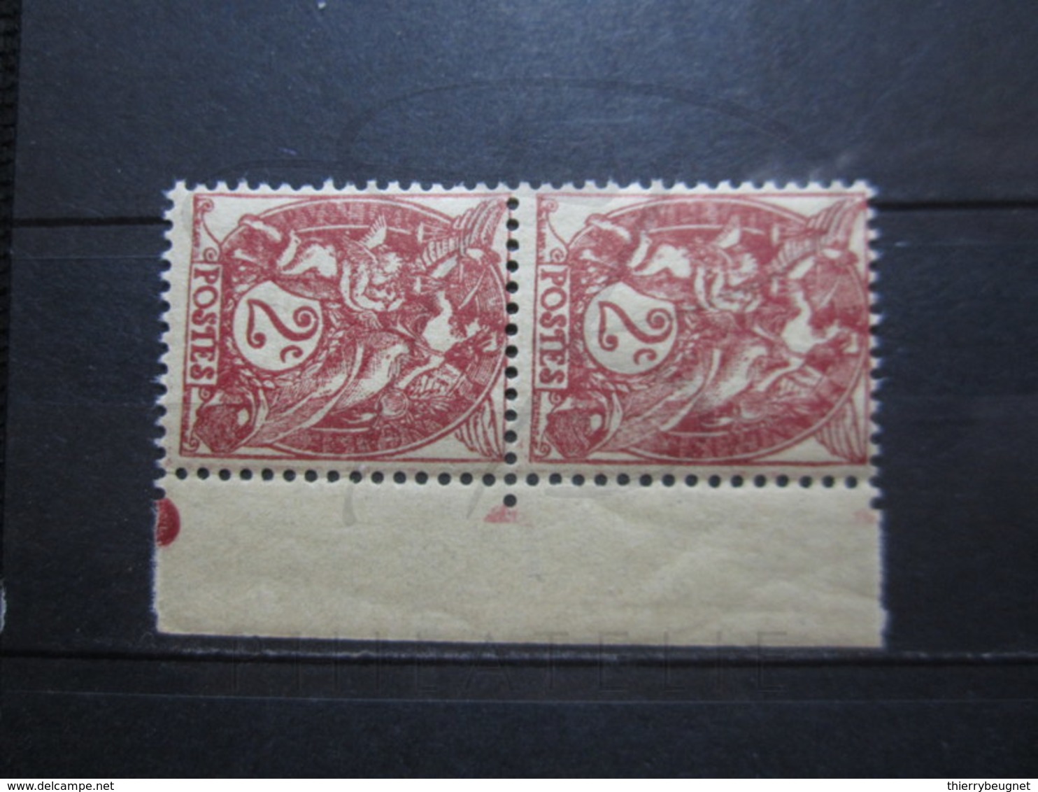 VEND BEAUX TIMBRES DE FRANCE N° 108 EN PAIRE + BDF , XX !!! - 1900-29 Blanc