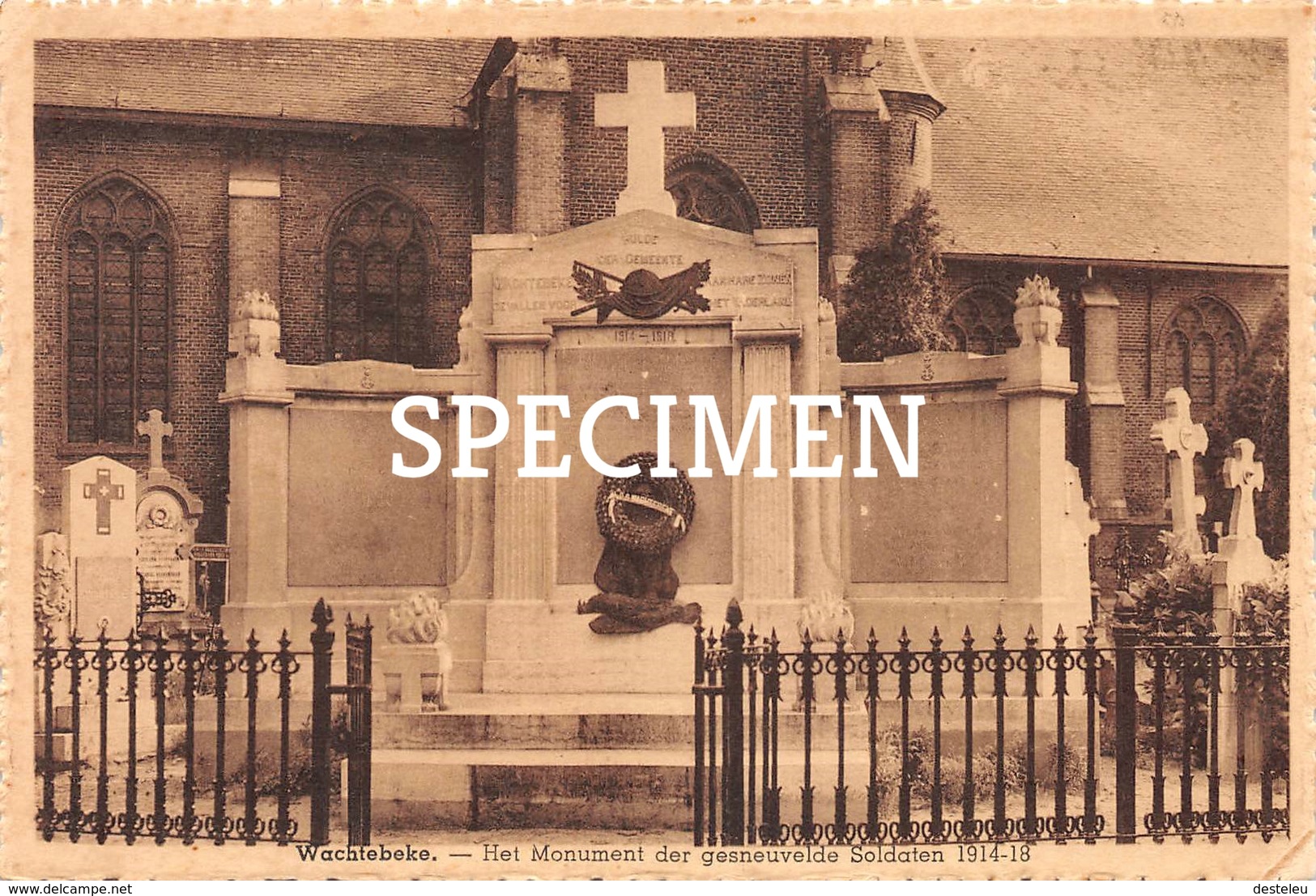 Het Monument Der Gesneuvelde Soldaten 1914-18 - Wachtebeke - Wachtebeke