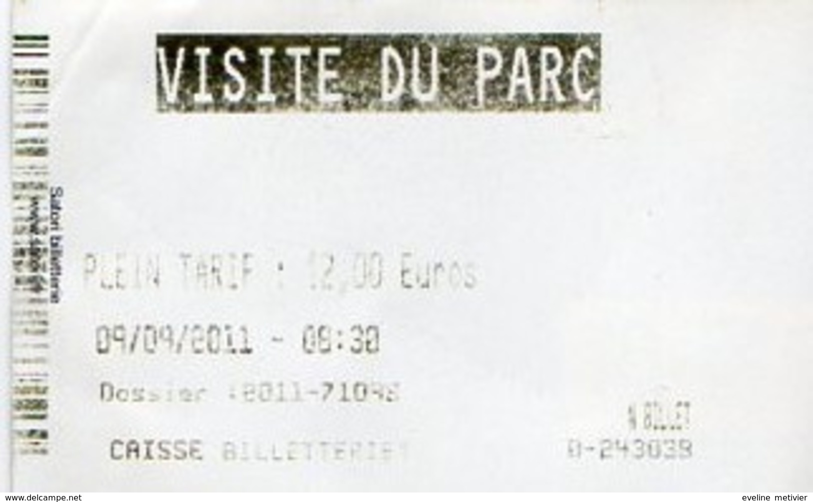 TICKET ZOO MULHOUSE / ALSACE  - Protégeons La Biodiversité - Tickets - Entradas