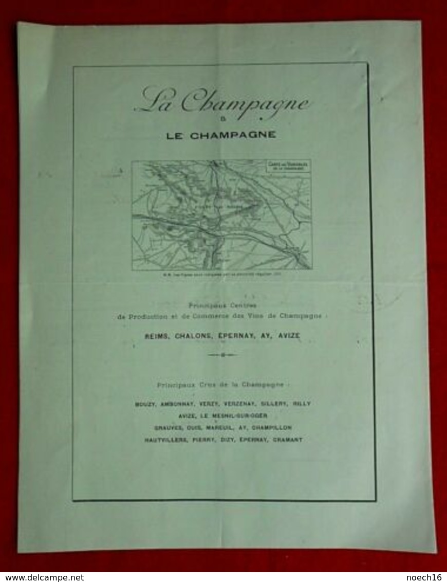 Facture-lettre 1913 Champagne Auger-Godinot/ Reims/ Dépôt De Courtrai - 1900 – 1949