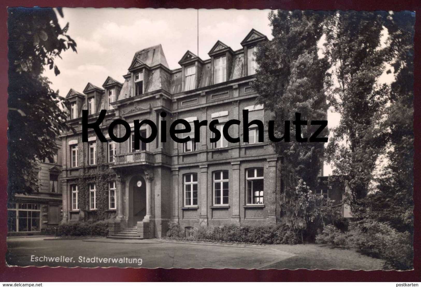 ÄLTERE POSTKARTE ESCHWEILER STADTVERWALTUNG STADT VERWALTUNG Ansichtskarte AK Postcard Cpa - Eschweiler