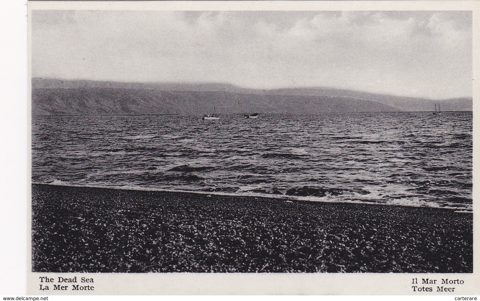 ISRAEL,THE DEAD SEA,LA MER MORTE,CARTE ANCIENNE - Israel