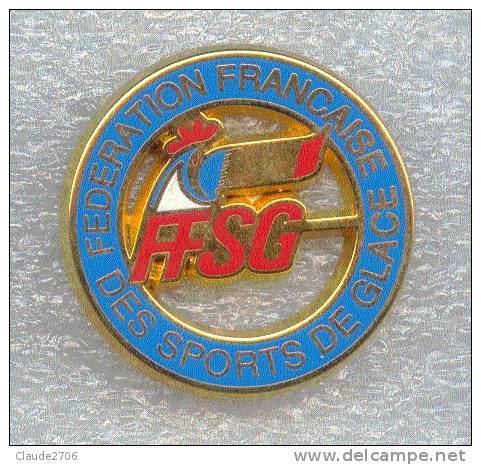 Rare Pin's Fédération Française Des Sports De Glace - Skating (Figure)