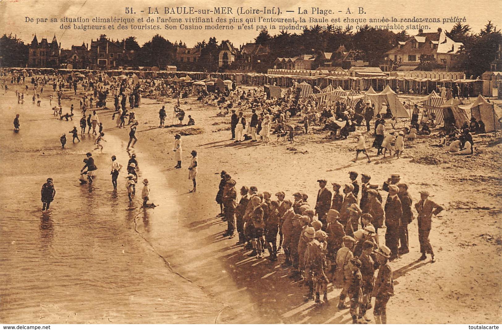 CPA 44 LA BAULE SUR MER LA PLAGE - La Baule-Escoublac