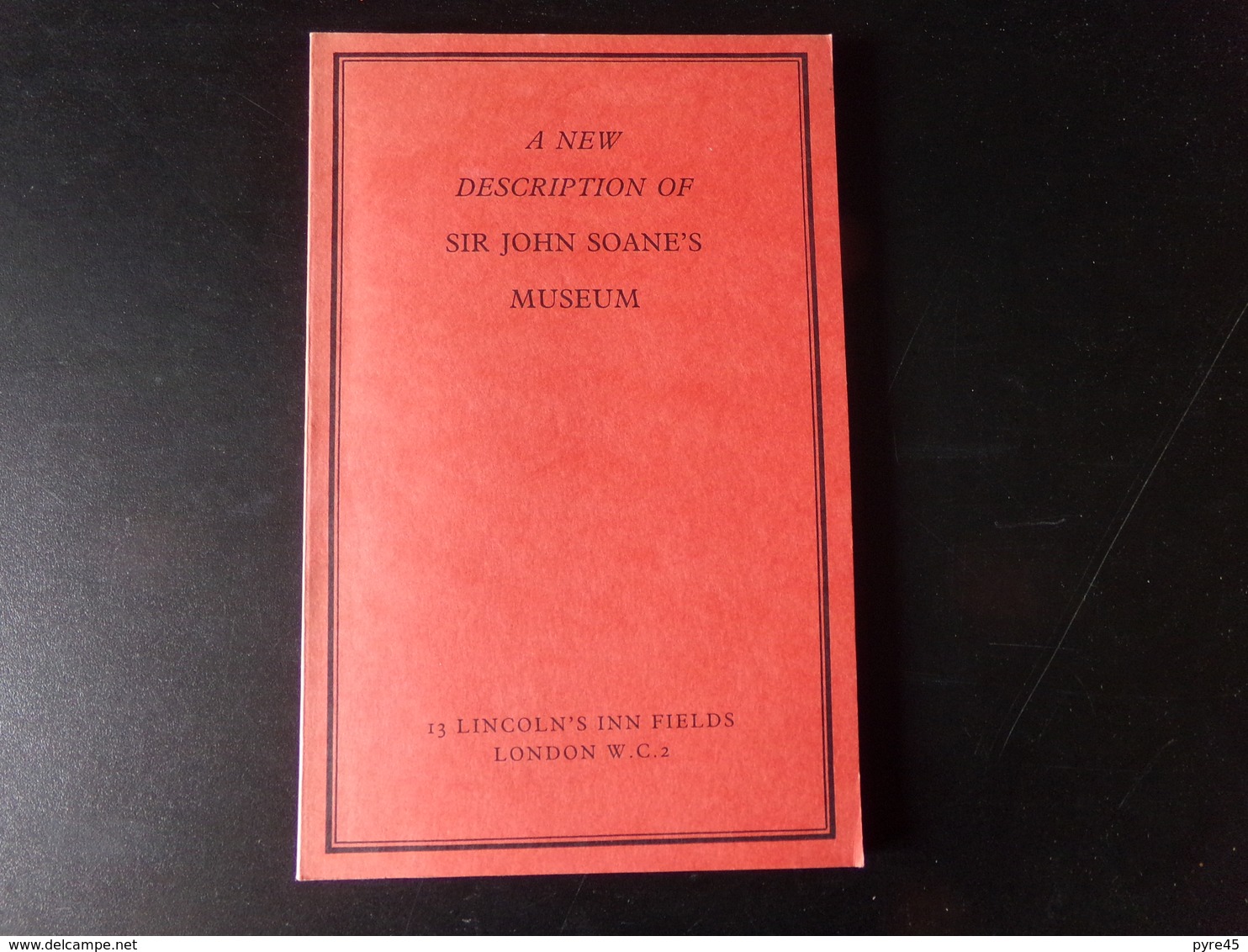 A New Description Of Sir John Soane's Museum, 1986, 82 Pages - Sonstige & Ohne Zuordnung