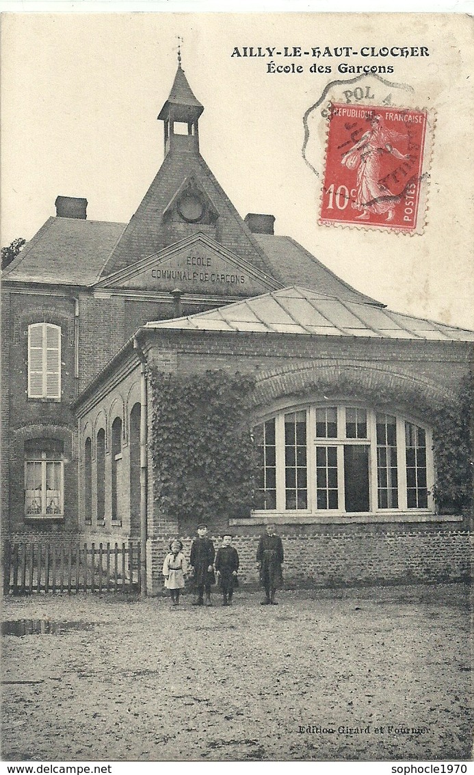 2020 - 03 - SOMME - 80 - AILLY LE HAUT CLOCHER - Ecole Des Garçons - Ailly Le Haut Clocher