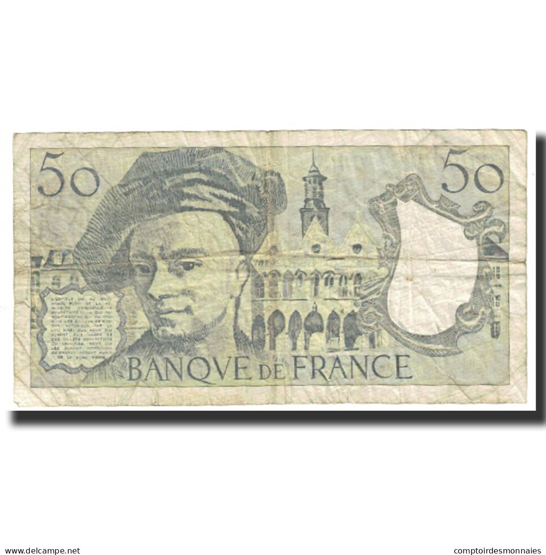 France, 50 Francs, Quentin De La Tour, 1992, TB, Fayette:67.18, KM:152f - 50 F 1976-1992 ''Quentin De La Tour''