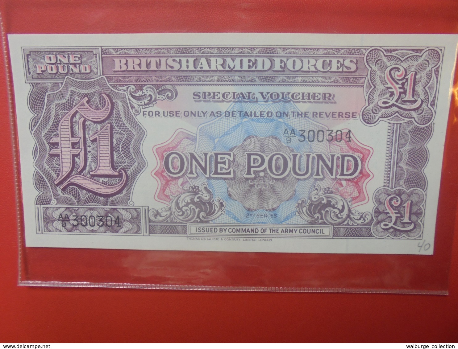 GRANDE-BRETAGNE(MILITAIRE) 1 POUND 2e SERIE PEU CIRCULER (B.11) - British Armed Forces & Special Vouchers