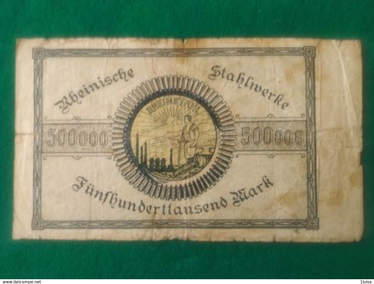 GERMANIA Duisburg 500.000 MARK - Deutsche Golddiskontbank