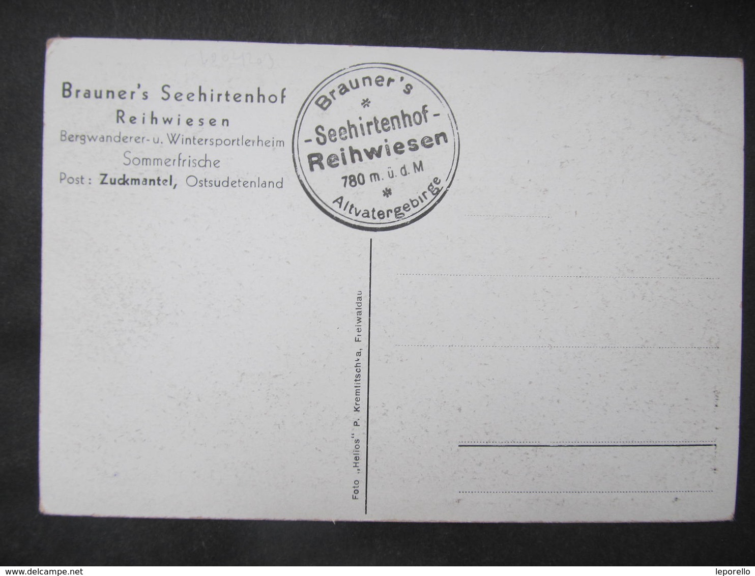 AK REIHWIESEN B. Zuckmantel Rejviz Zlate Hory Seehirtenhof Ca.1935 / D*43001 - Sudeten