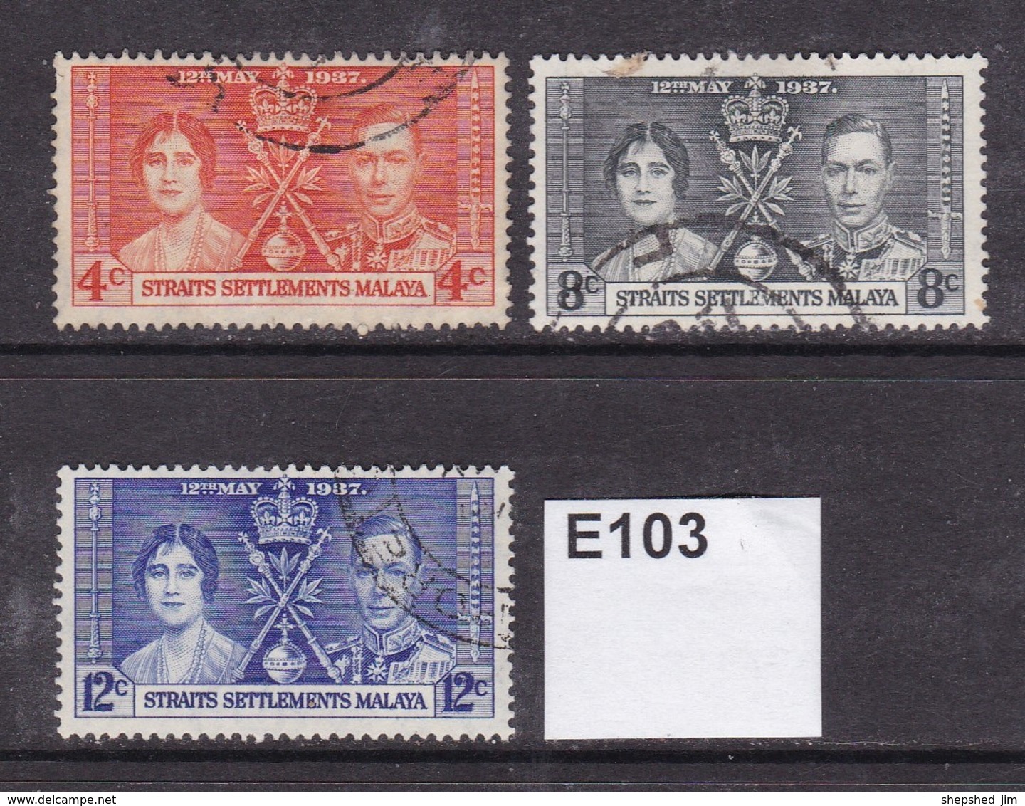 Straits Settlements 1937 Coronation - Straits Settlements