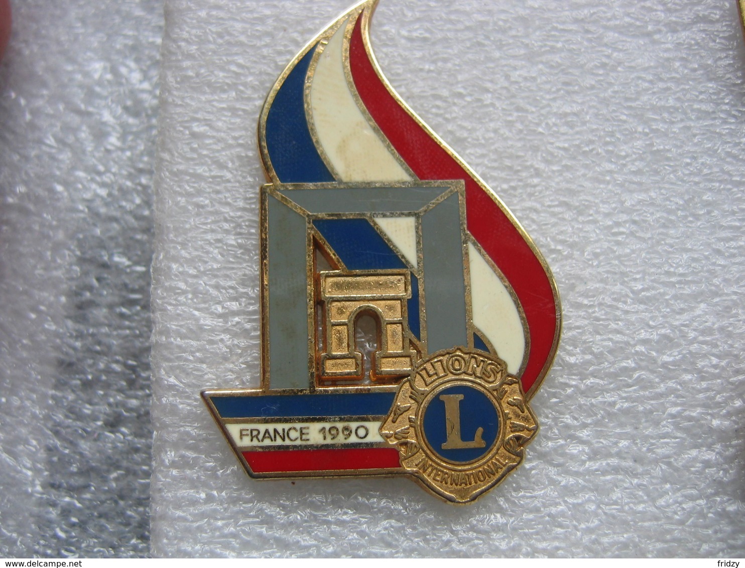 Pin's Drago, Arc De Triomphe Avec Le Lion's Club International De France En 1991 - Citroën