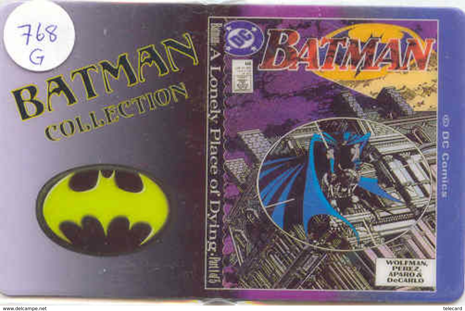 Télécarte * (768g) BATMAN  * Movie FILM- Cinema - Comics - Phonecard - BD