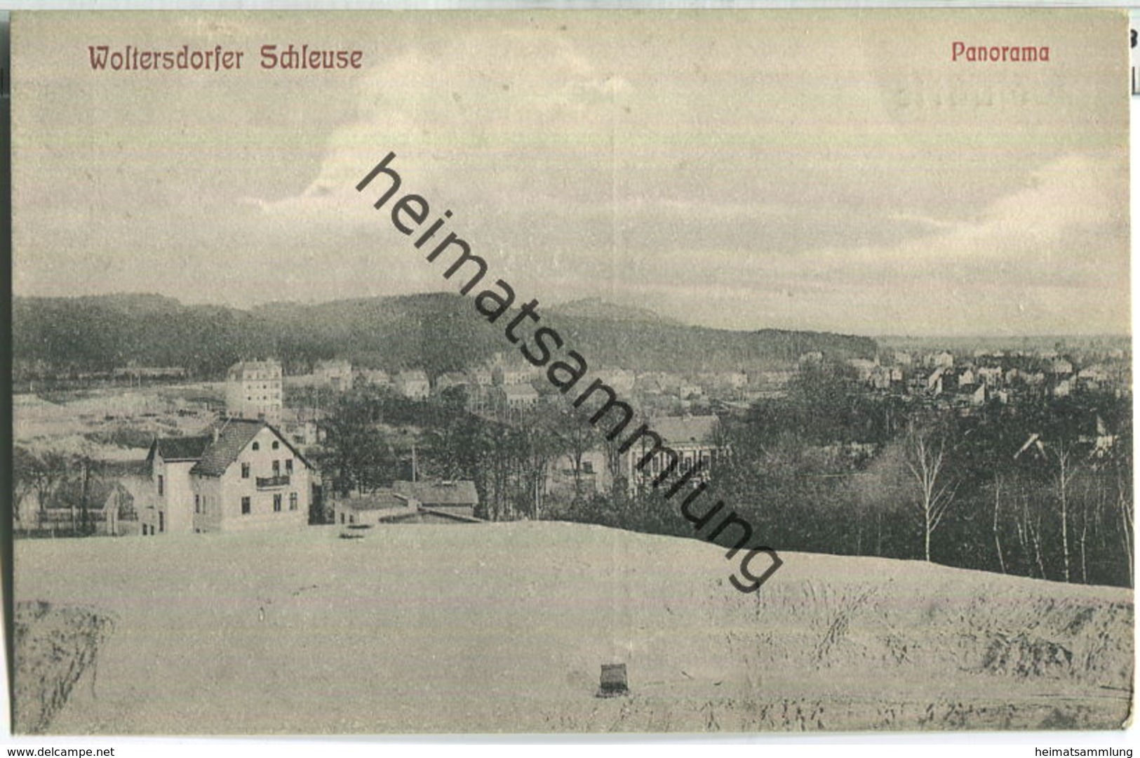 Woltersdorfer Schleuse - Panorama - Verlag Willy Holz Berlin 30er Jahre - Woltersdorf