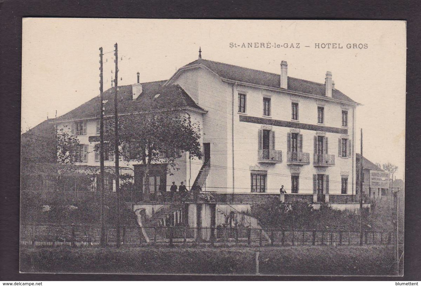 CPA Isère 38 Saint André Le Gaz Circulé Hôtel GROS - Saint-André-le-Gaz