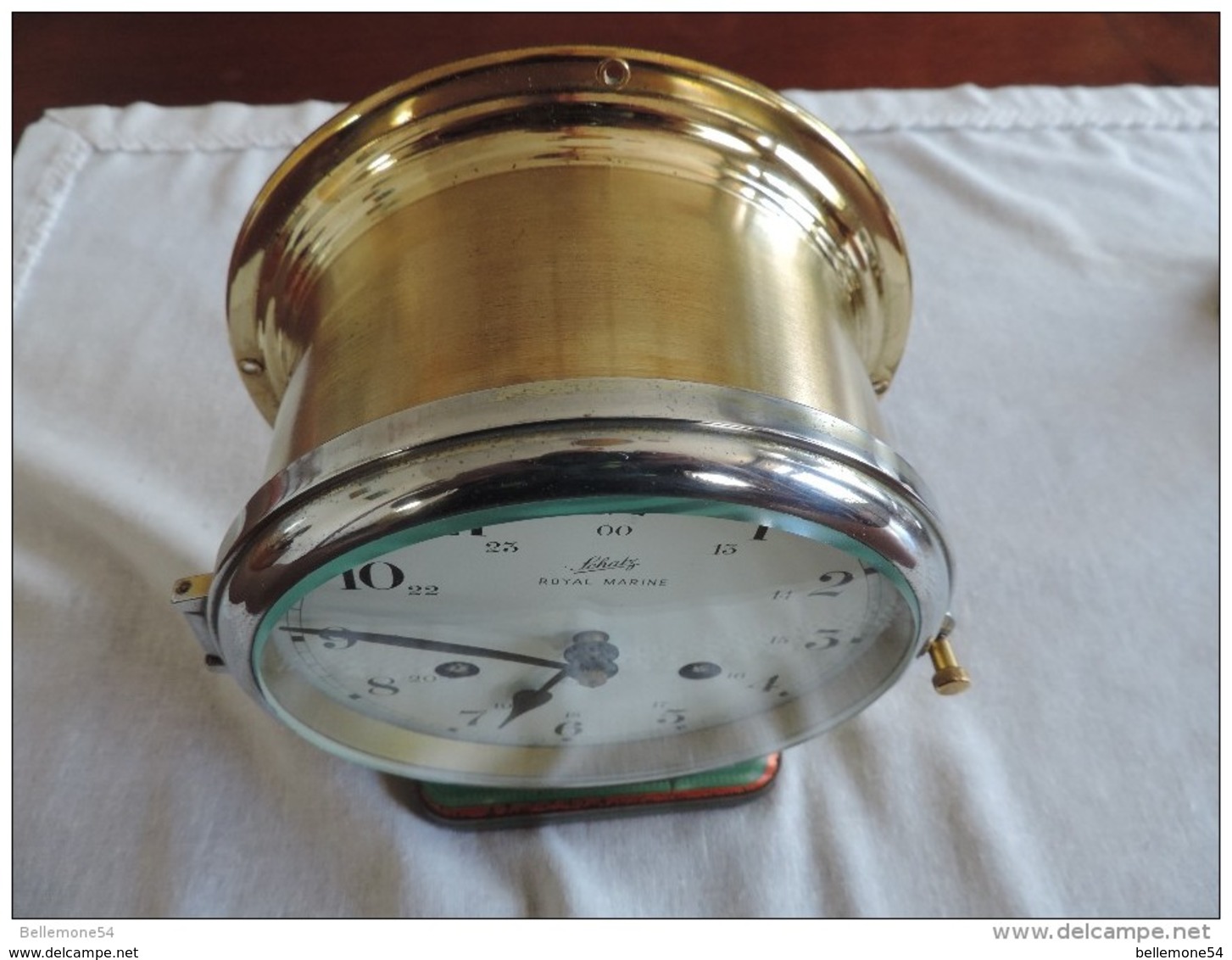 Réveil Ou Pendule De Marine - Diamètre 16cms (voir Photos Et Désignation Ci-dessous) - Horloges