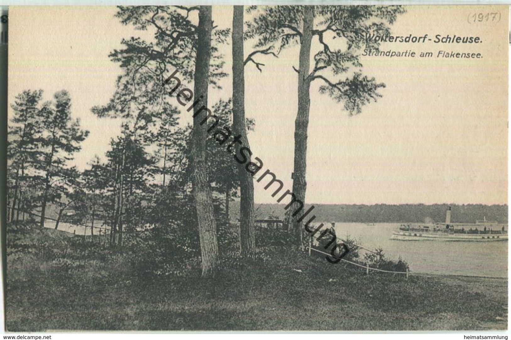 Woltersdorf-Schleuse - Strandpartie Am Flakensee - Verlag Max O'Brien Berlin 20er Jahre - Woltersdorf