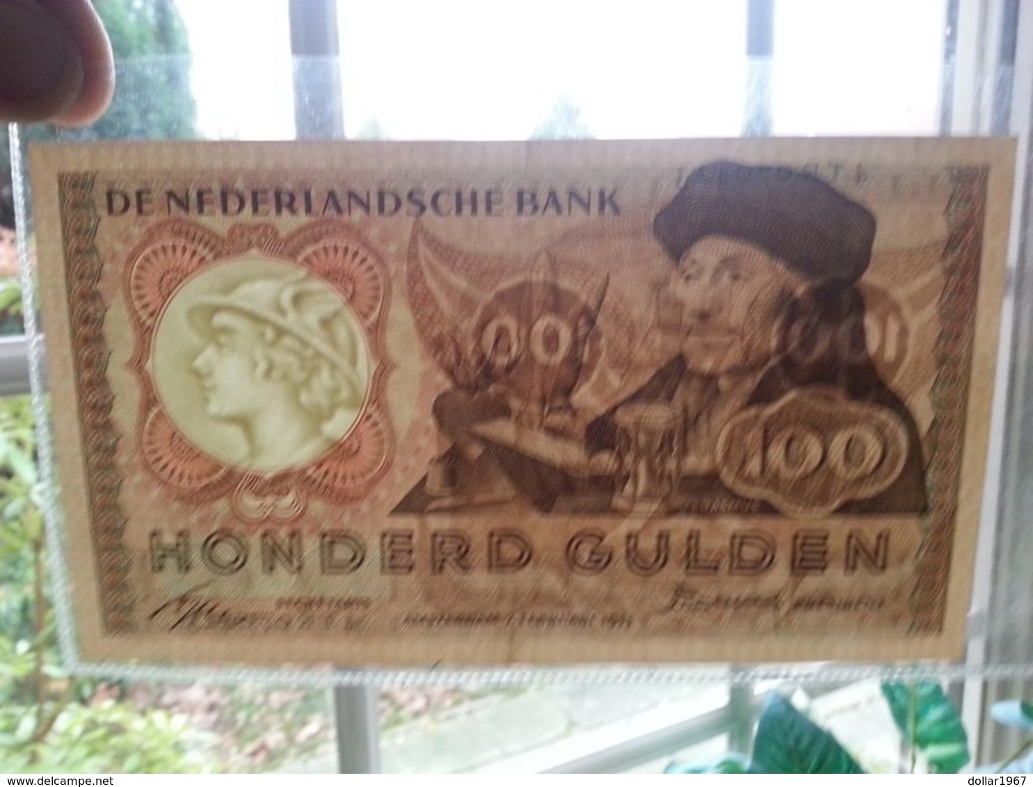 :Netherlands  -  100 Gulden 1953 'Erasmus' Prachtig + - 100 Gulden