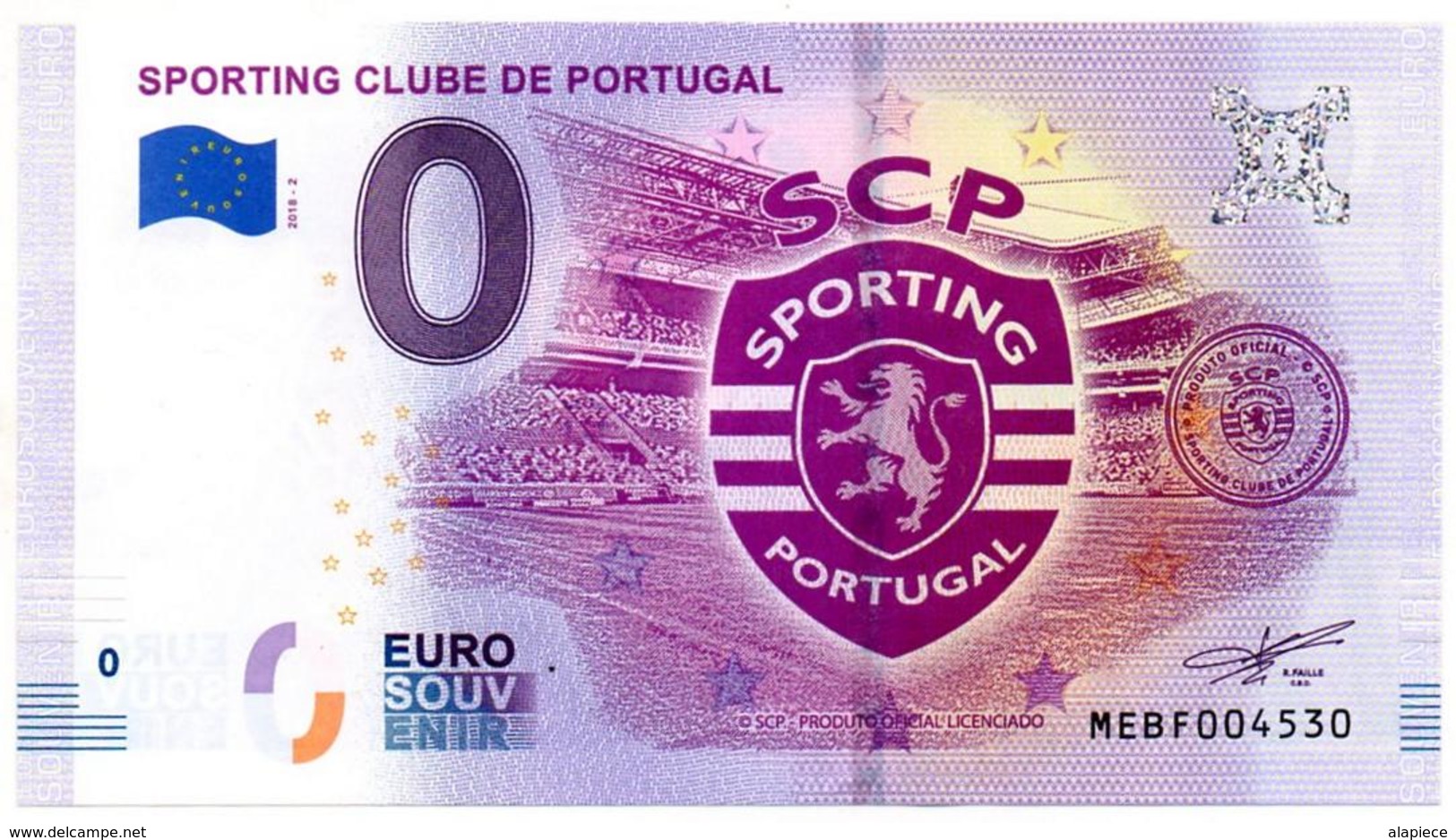 Billet Souvenir - 0 Euro - Portugal - Sporting Clube De Portugal (2018-2) - Essais Privés / Non-officiels