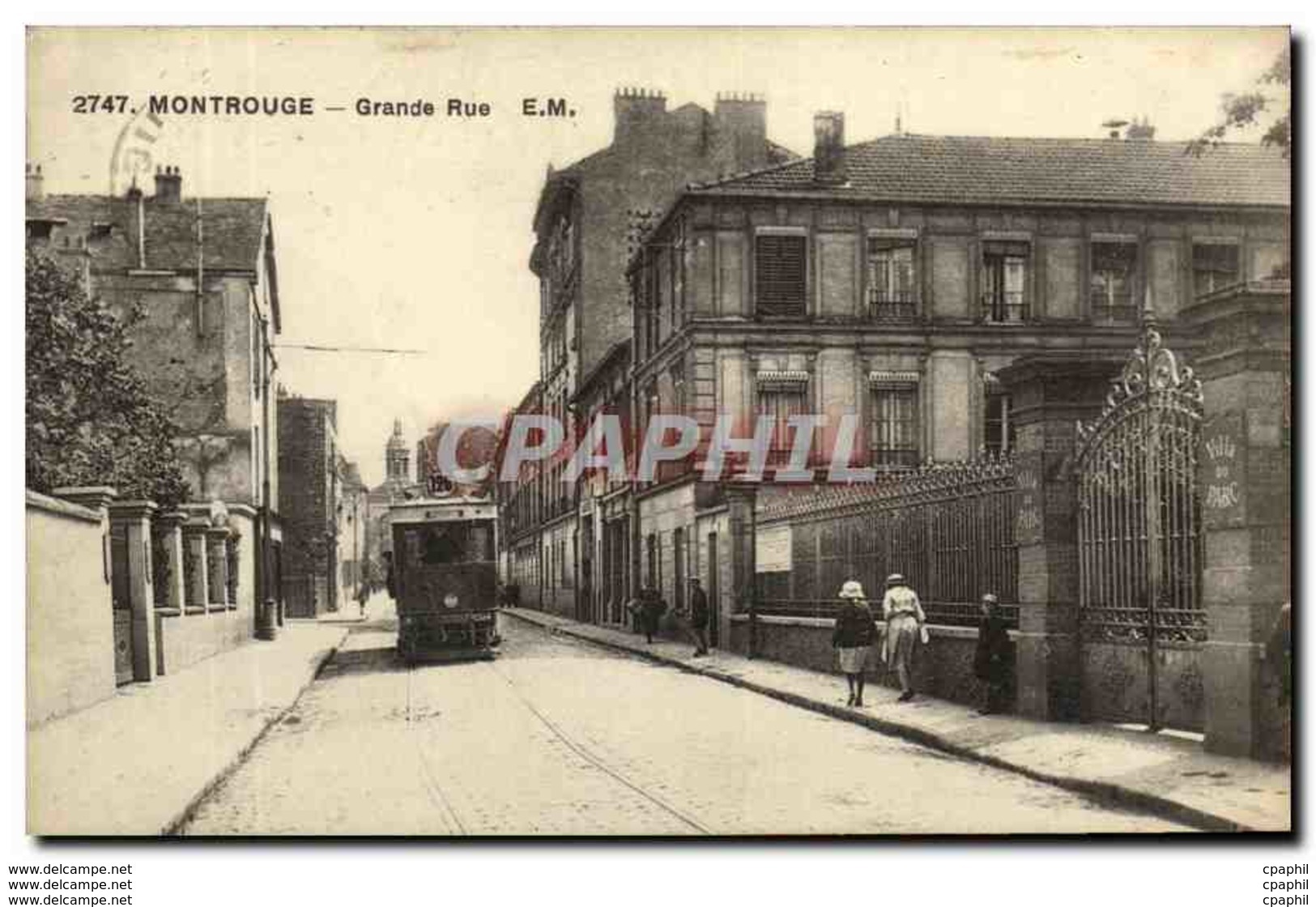 CPA Montrouge Grande Rue E M Tramway - Montrouge