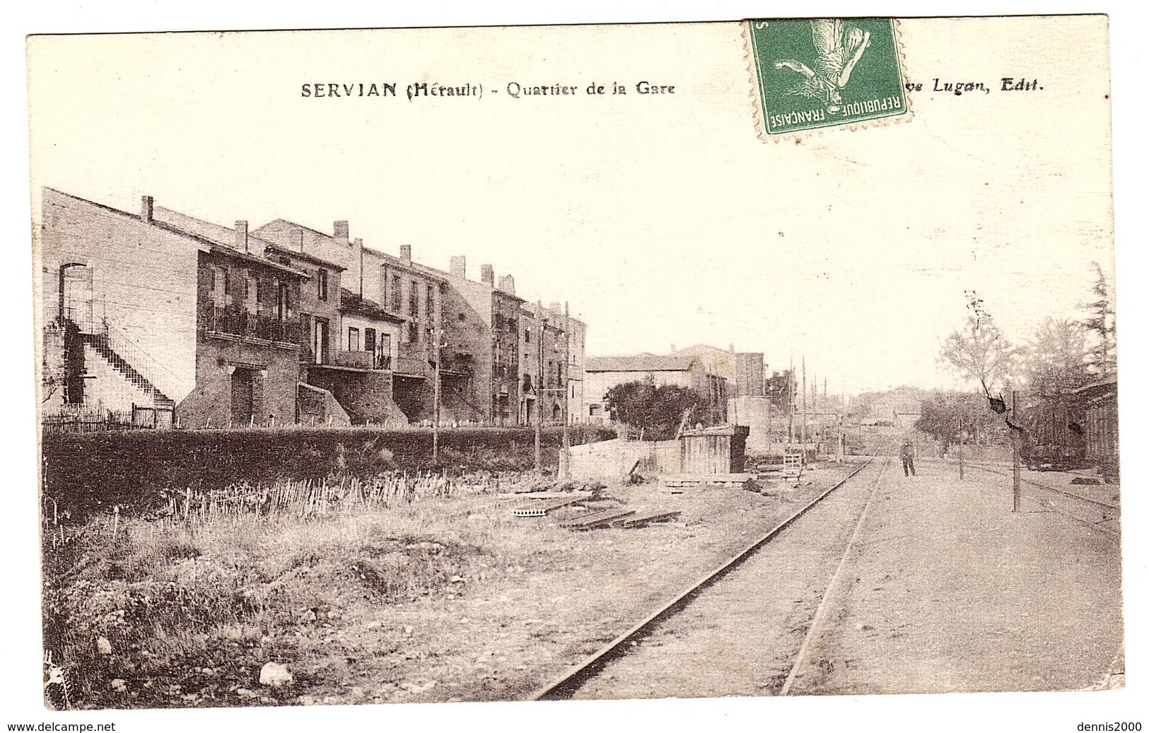 SERVIAN (34) - Quartier De La Gare - Ed. Lugan - Autres & Non Classés