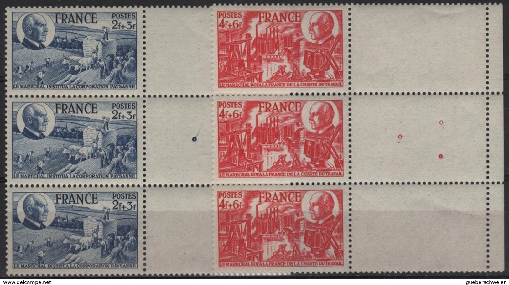 FR 1332 - FRANCE N° 607/08 Neufs** X3 BDF - Neufs