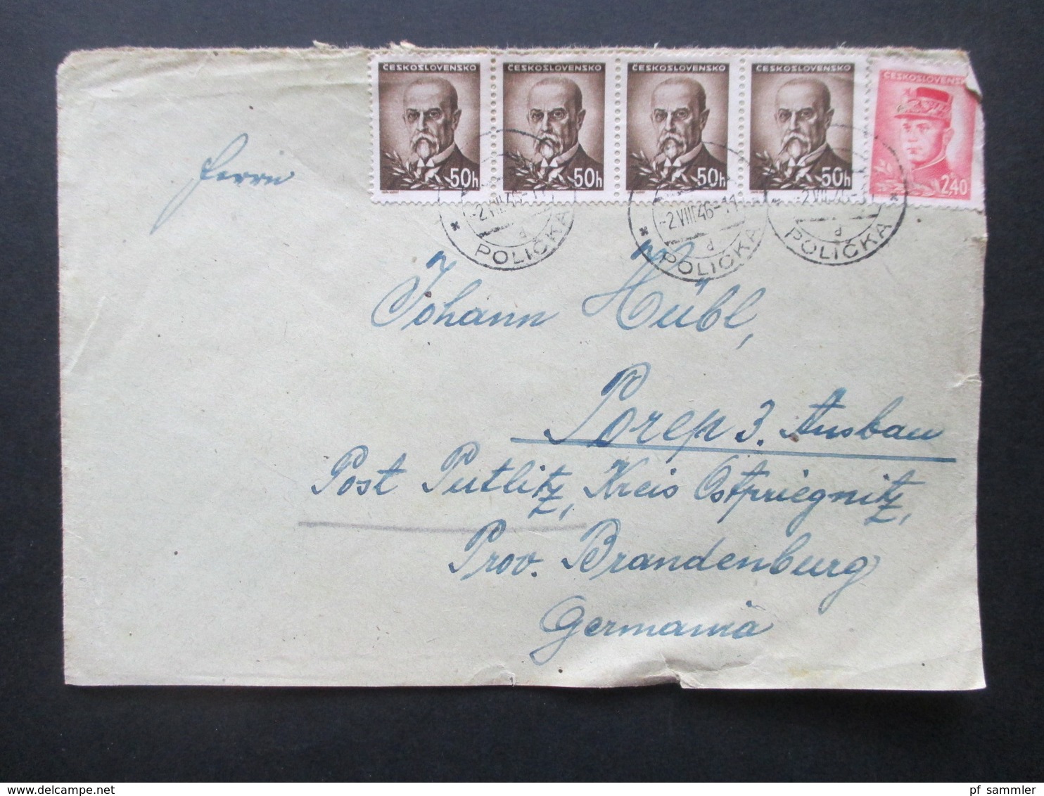 CSSR 1929-46 Belegeposten 65 Stk. Zweisprachige Stempel / Sudetenland Gebiete Firmenumschläge / Korrespondenz Bedarf - Briefe U. Dokumente