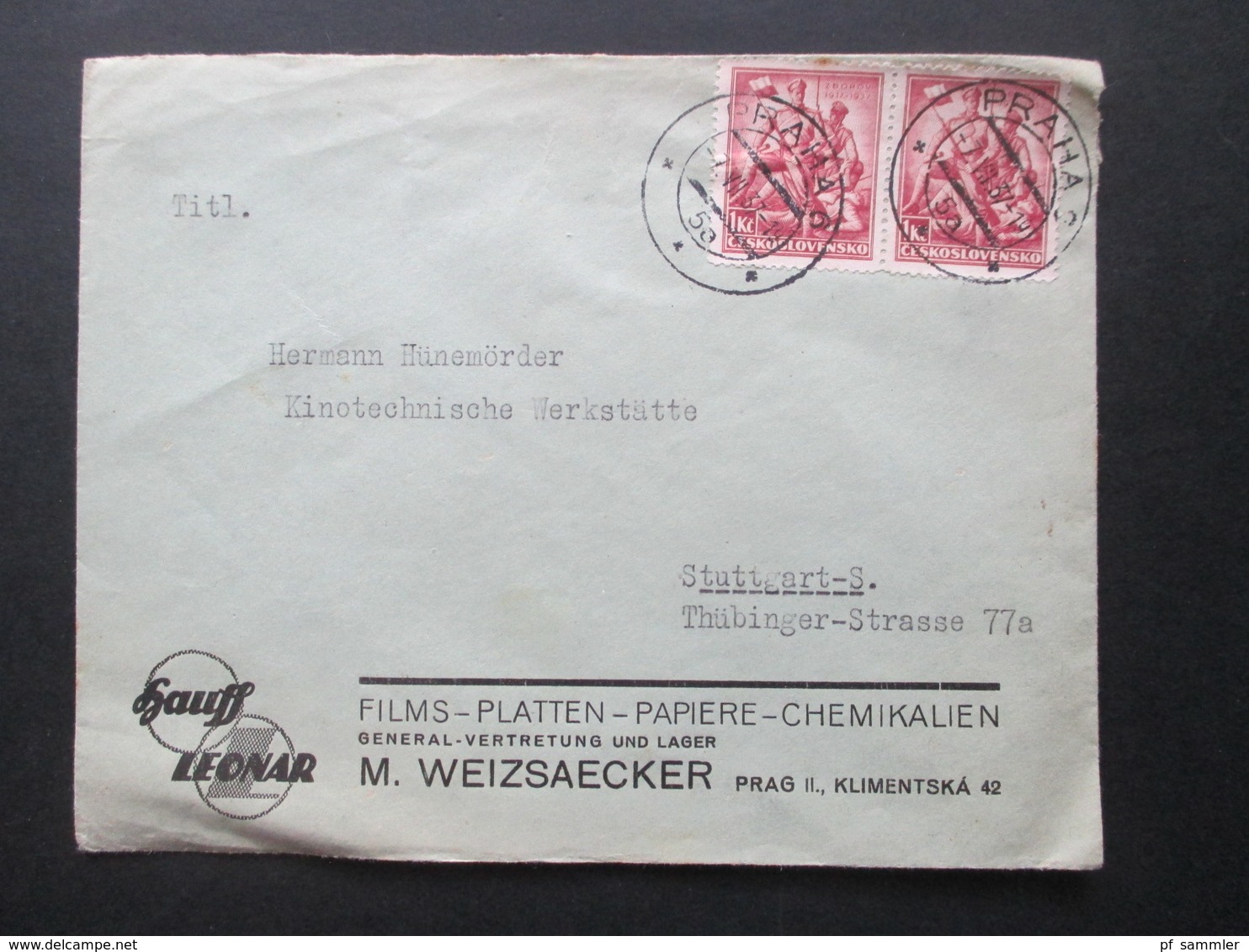 CSSR 1929-46 Belegeposten 65 Stk. Zweisprachige Stempel / Sudetenland Gebiete Firmenumschläge / Korrespondenz Bedarf - Briefe U. Dokumente