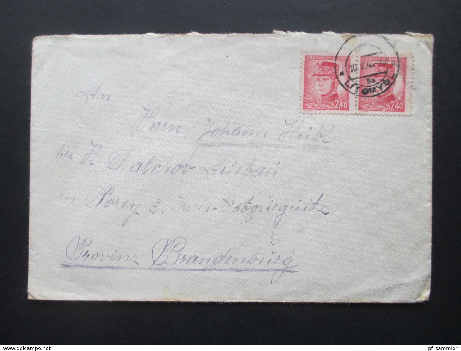 CSSR 1929-46 Belegeposten 65 Stk. Zweisprachige Stempel / Sudetenland Gebiete Firmenumschläge / Korrespondenz Bedarf