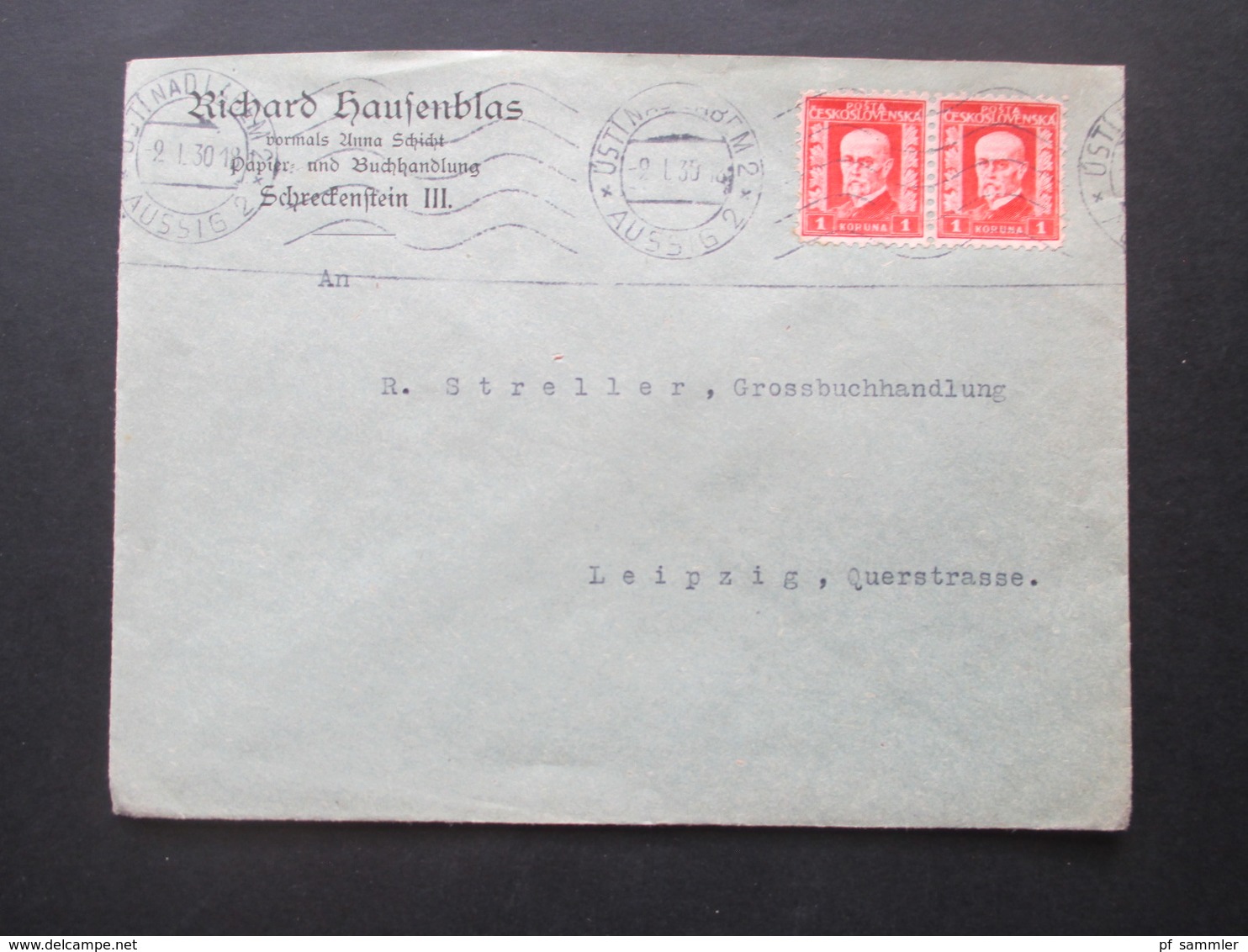 CSSR 1929-46 Belegeposten 65 Stk. Zweisprachige Stempel / Sudetenland Gebiete Firmenumschläge / Korrespondenz Bedarf