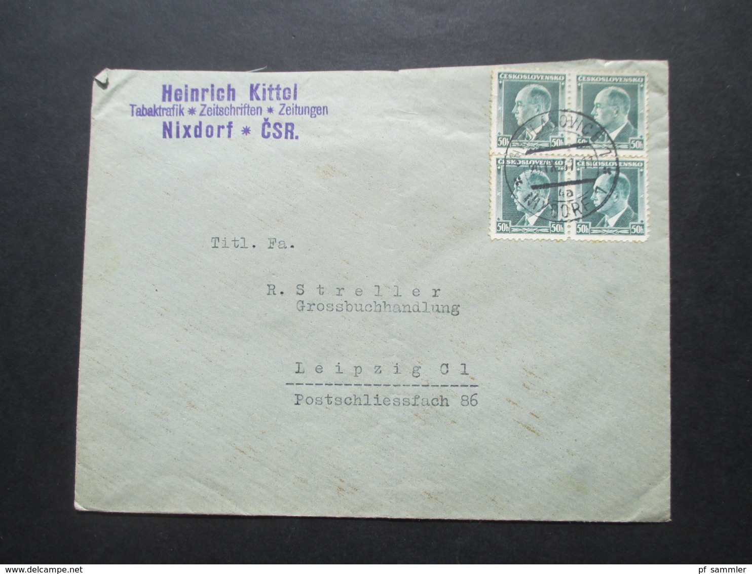 CSSR 1929-46 Belegeposten 65 Stk. Zweisprachige Stempel / Sudetenland Gebiete Firmenumschläge / Korrespondenz Bedarf