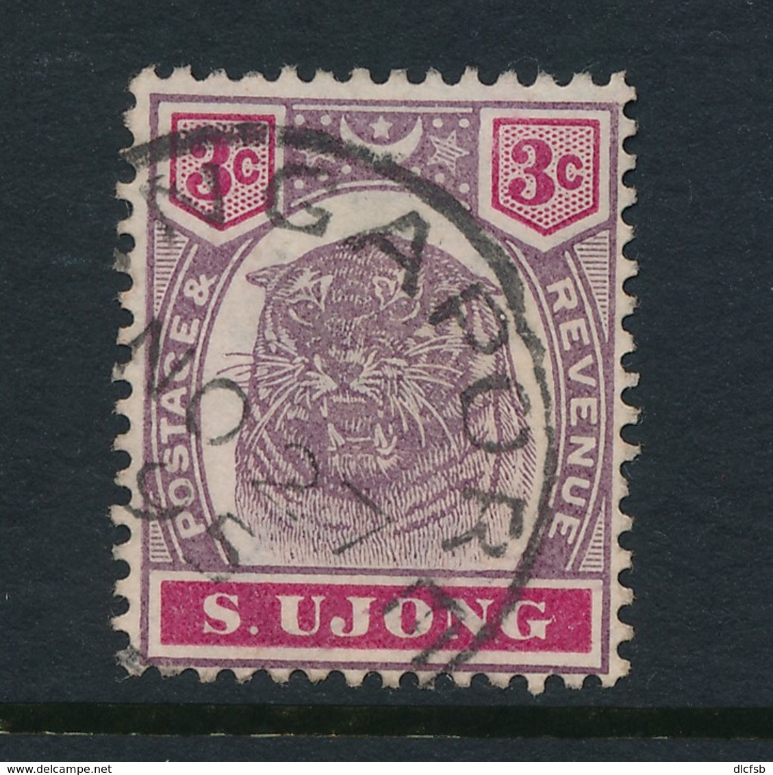 MALAYA, Postmark Singapore On S. Ujong Stamp - Negri Sembilan
