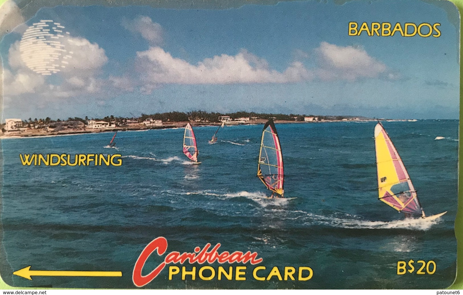 BARBADES  -  Phonecard  -  Cable § Wireless  -  Windsurfing - B $ 20 - Barbades