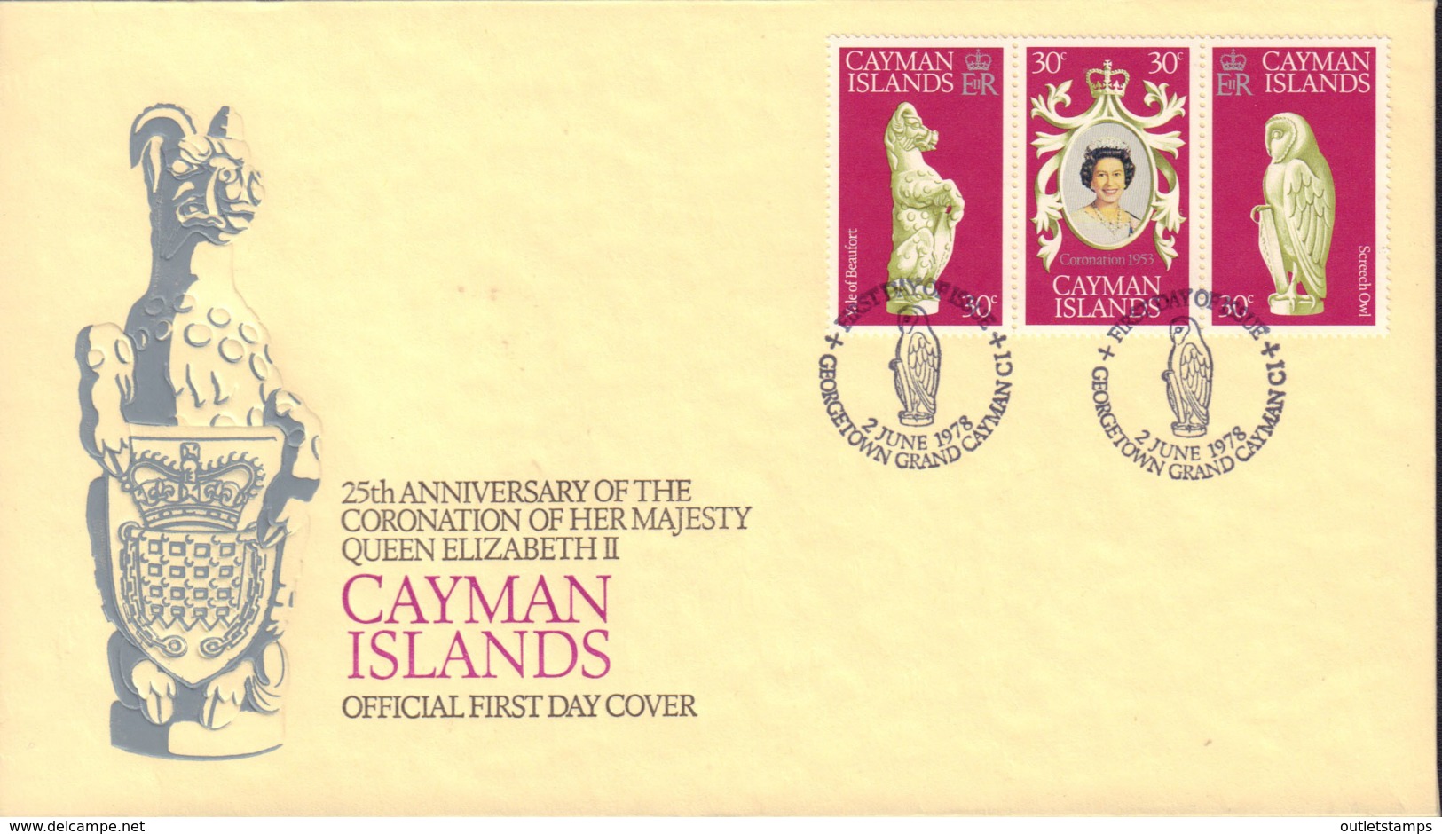 Ref. 557700 * NEW *  - CAYMAN Islands . 1978. 25th ANNIVERSARY OF QUEEN ELIZABETH II CORONATION. 25 ANIVERSARIO DE LA CO - Cayman Islands