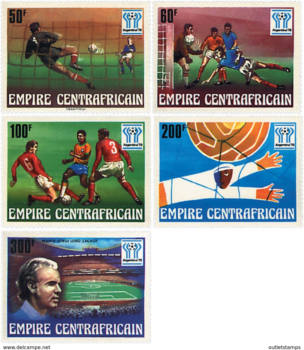 Ref. 50793 * NEW *  - CENTRAL AFRICAN REPUBLIC . 1977. FOOTBALL WORLD CUP. ARGENTINA-78. COPA DEL MUNDO DE FUTBOL. ARGEN - Central African Republic