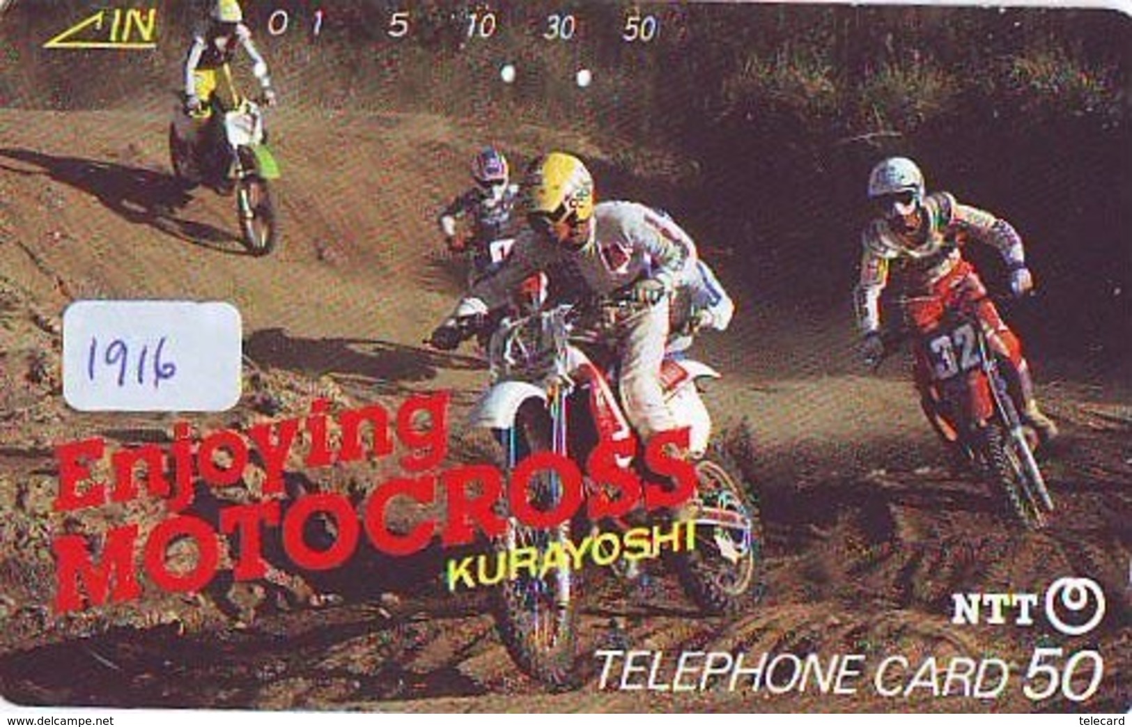 Telecarte MOTOR (1916)  - MOTORCYCLE -Phonecard - Motos