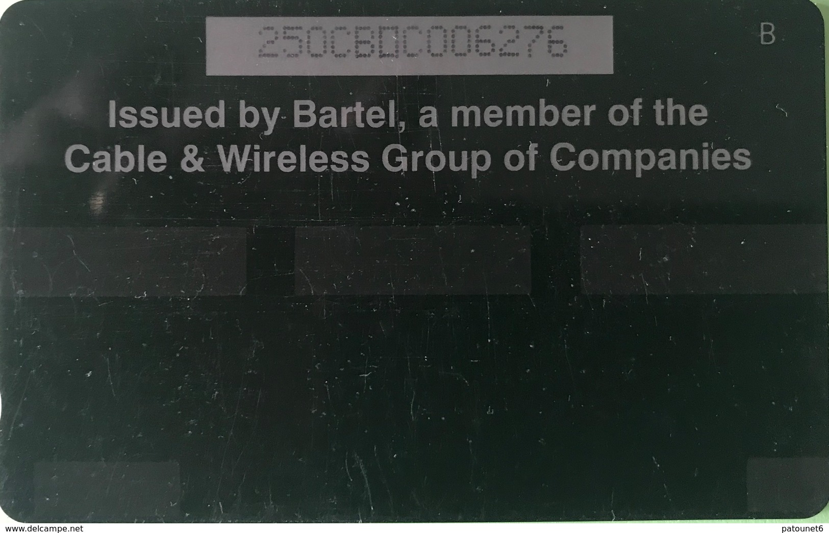 BARBADES  -  Phonecard  -  Cable § Wireless  - CROP OVER 95  -  BD $ 20 - Barbades