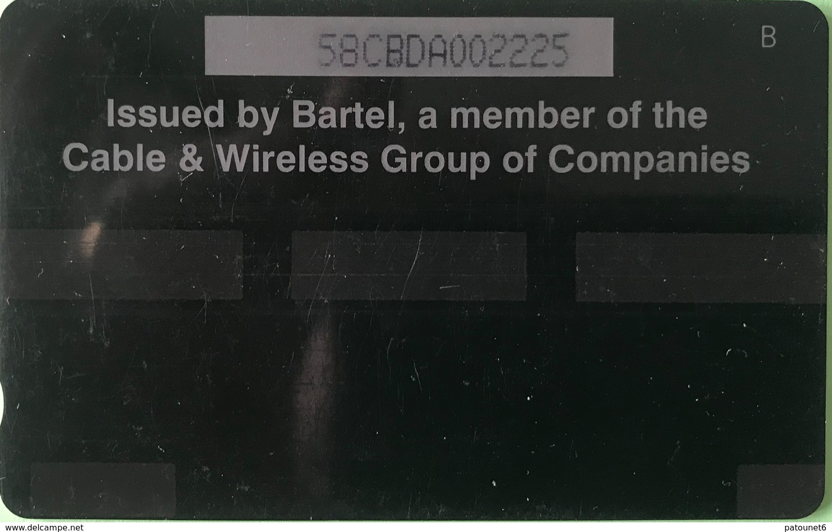 BARBADES  -  Phonecard  -  Cable § Wireless  - CROP OVER 95  -  BD $ 20 - Barbados