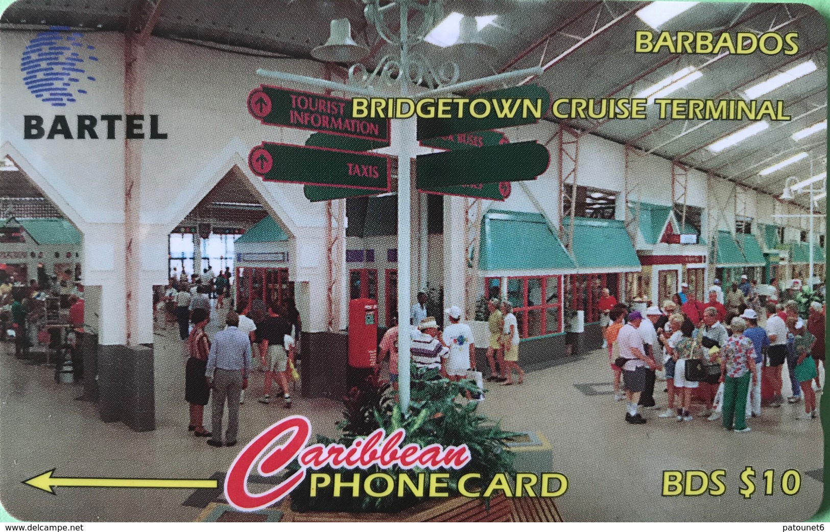 BARBADES  -  Phonecard  -  Cable § Wireless  - Bridgetown Cruise Terminal  -  BD $ 10 - Barbades