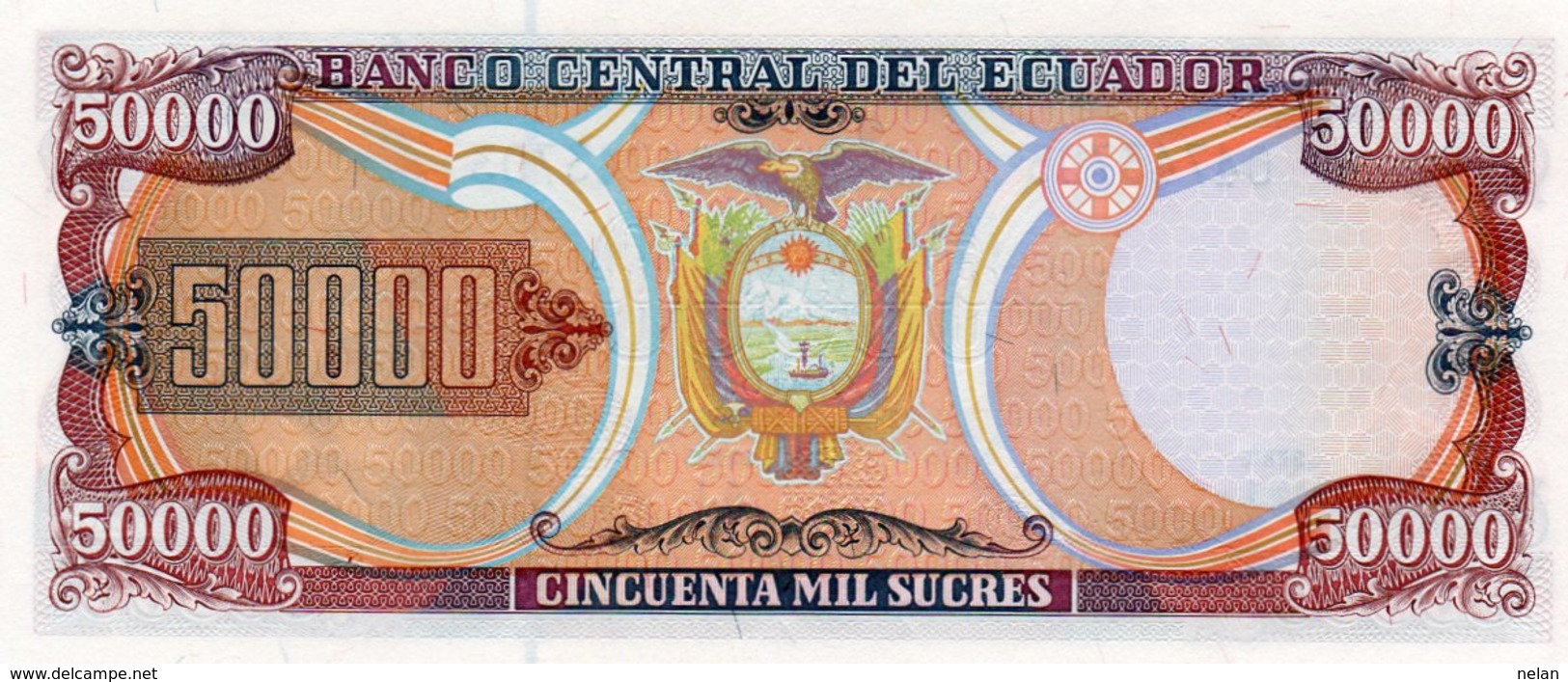 ECUADOR 50000 SUCRES 1999   P-130e UNC - Ecuador