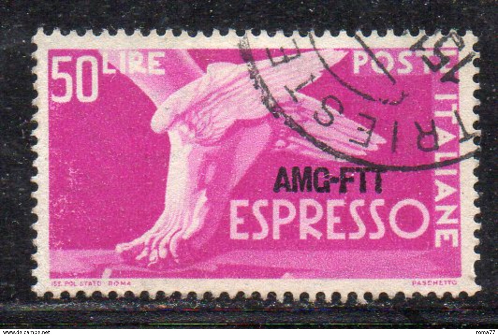 XP4641 - TRIESTE A 1952, Espressi Sassone N. 7 Usato (M2200) - Posta Espresso