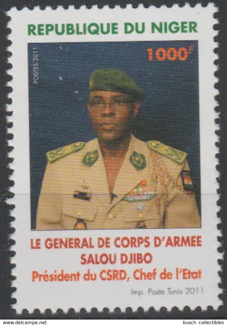 Niger 2011 Mi. 2020 Le Général De Corps D'Armée Salou Djibo Président Du CSRD Chef De L'Etat Army MNH ** 1 Val. - Niger (1960-...)