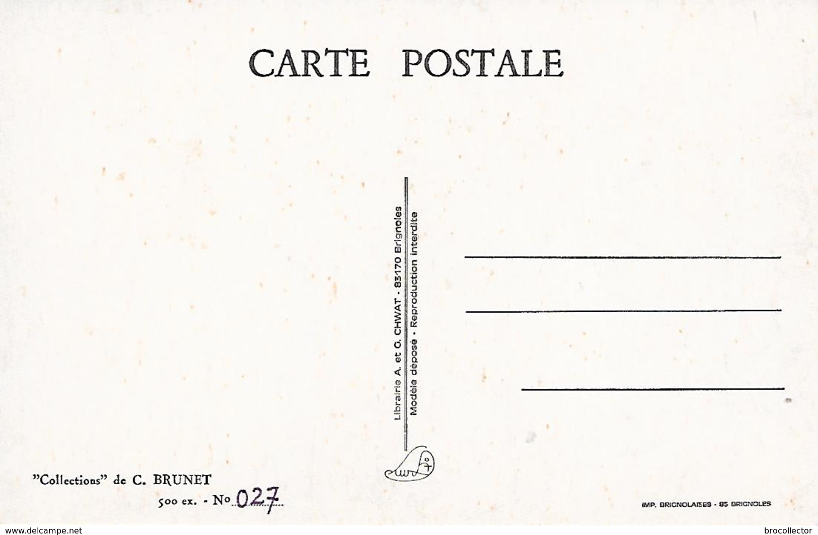 BRUNET ( Illustrateur ) - La Carte Pustale - Le Regard Exposé Au Regard - Rabier, B.