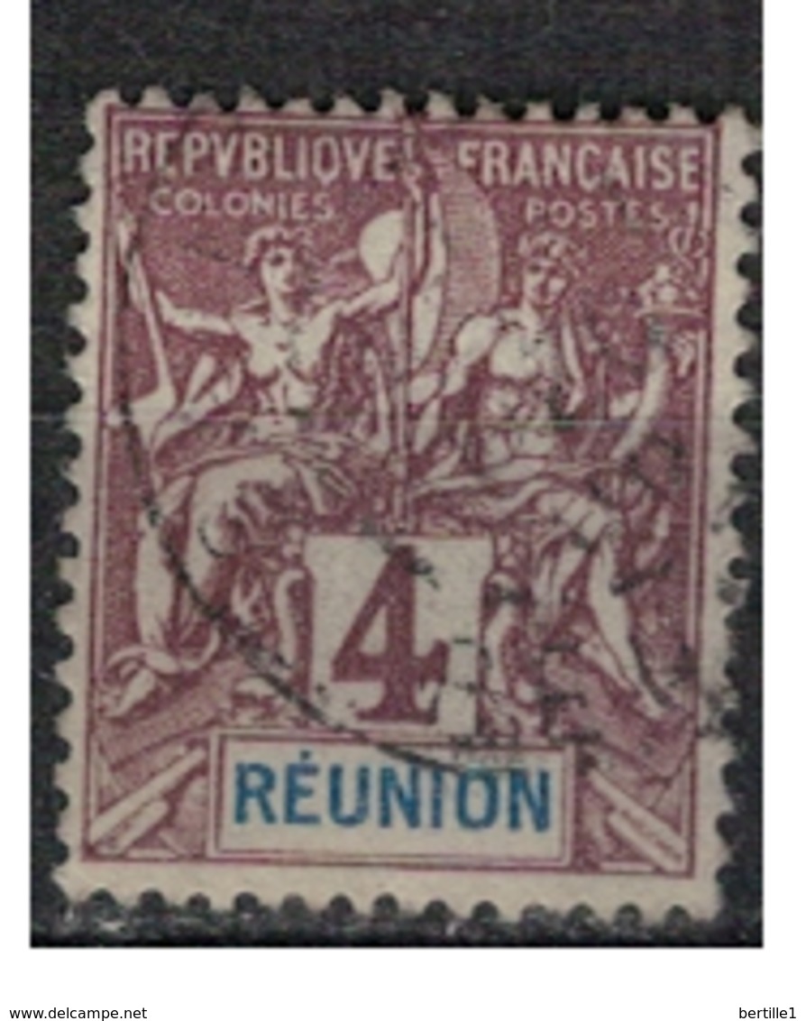 REUNION           N°  YVERT  :   34  OBLITERE       ( Ob   5/35  ) - Used Stamps