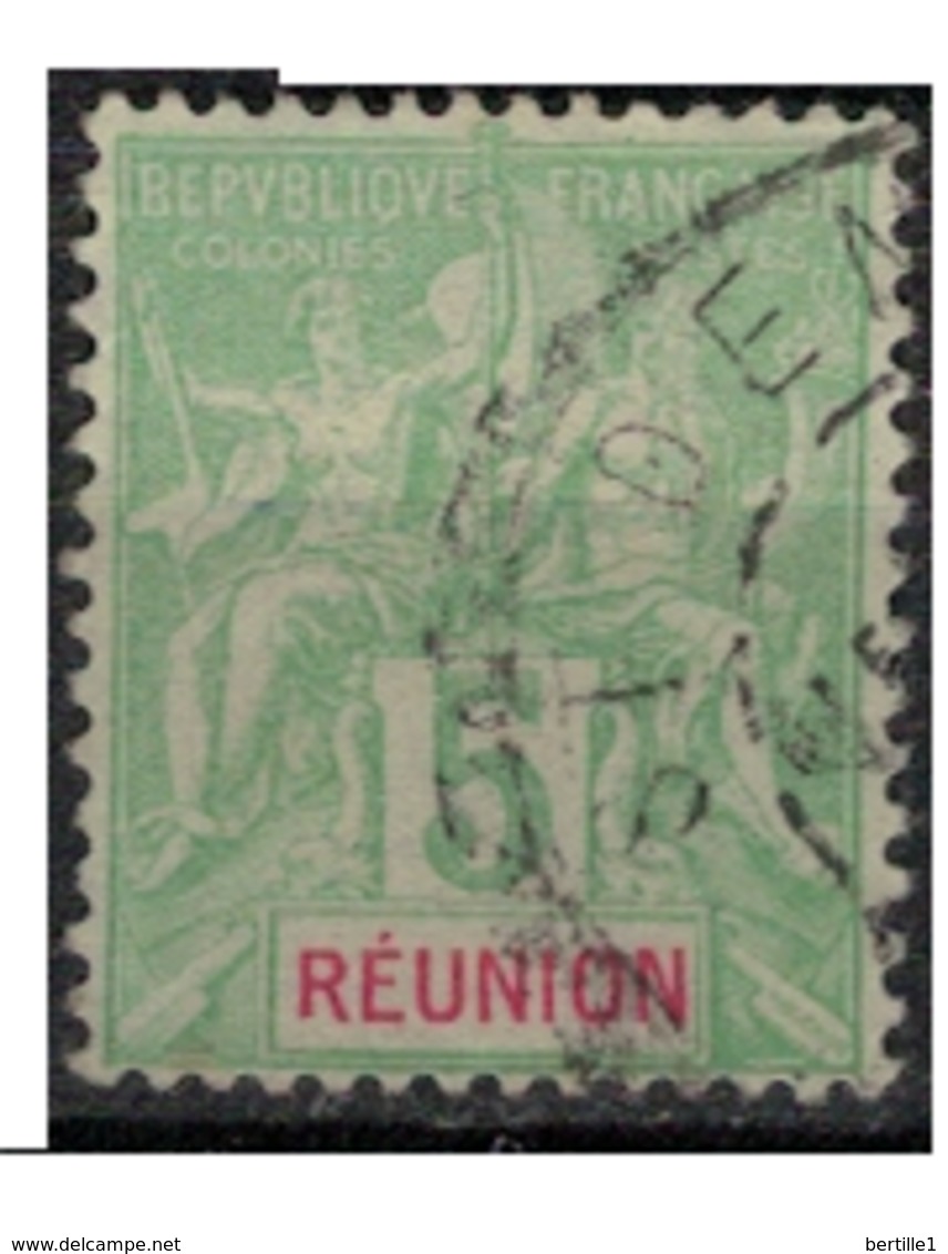 REUNION           N°  YVERT  :   46  OBLITERE       ( Ob   5/35  ) - Gebraucht