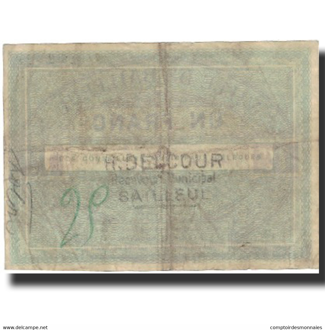 France, Bailleul, 1 Franc, 1914, TTB, Pirot:59-243 - Bons & Nécessité