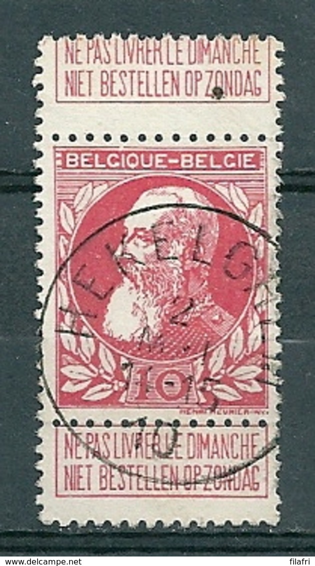 74 Gestempeld HEKELGHEM - COBA 40 Euro - 1905 Grosse Barbe